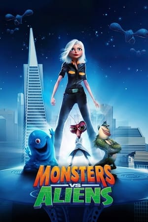 Monsters vs. Aliens (2009) Dual Audio Hindi Full Movie - 870MB HD Poster Download - Filmyzilla